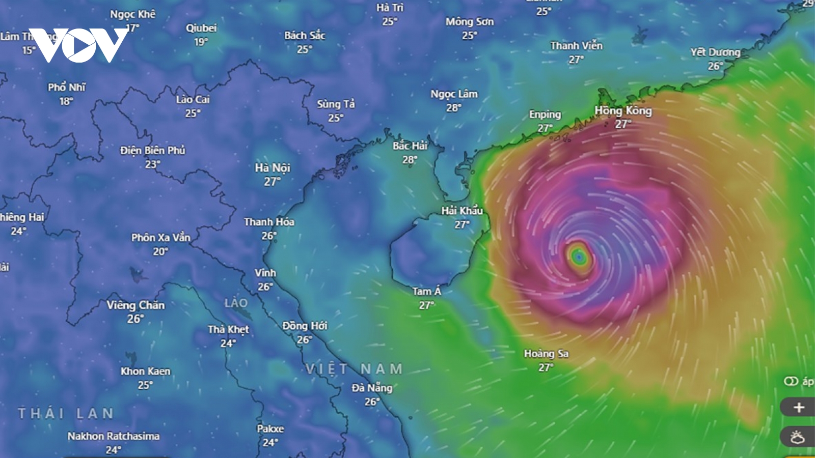 Hai kịch bản ảnh hưởng của bão Matmo khi đổ bộ vào Việt Nam