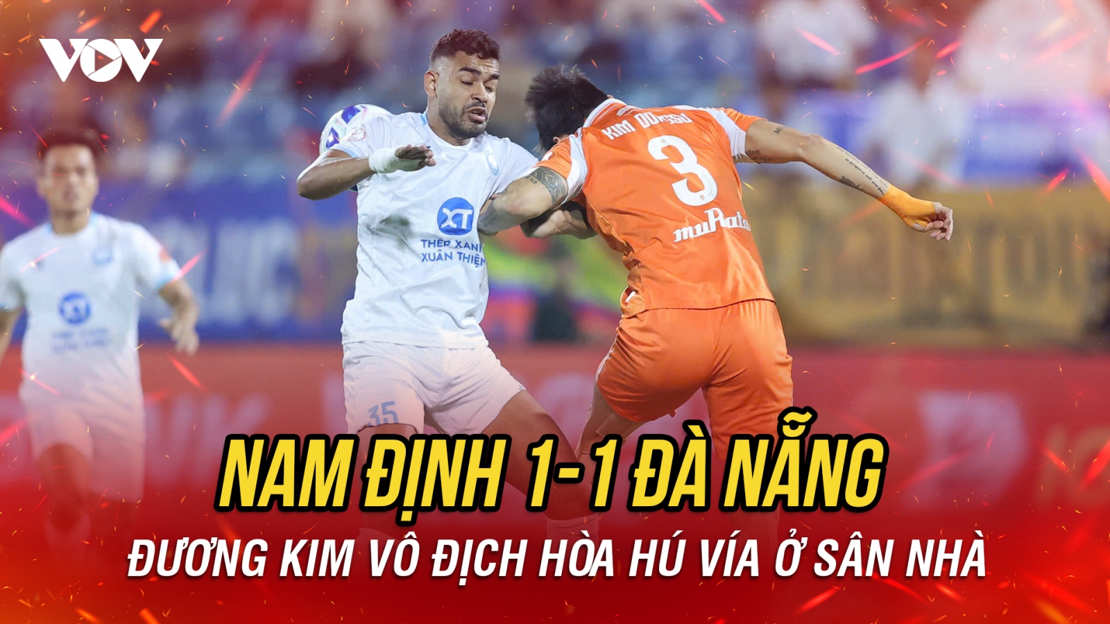 Kết quả vòng 8 V-League 2025/2026: Nam Định nhọc nhằn cầm hòa Đà Nẵng