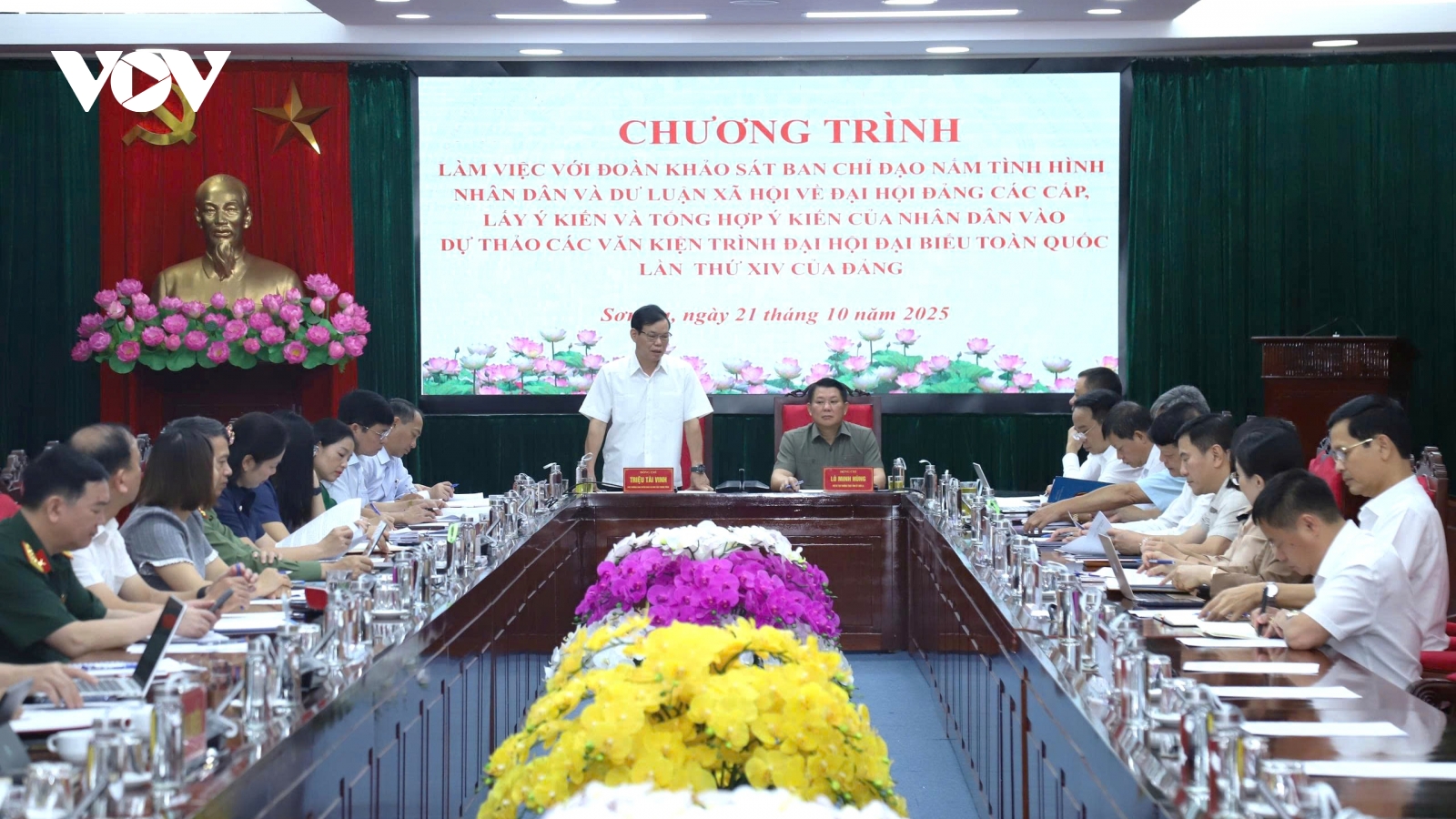 Khảo sát nắm tình hình nhân dân về Đại hội Đảng các cấp tại tỉnh Sơn La