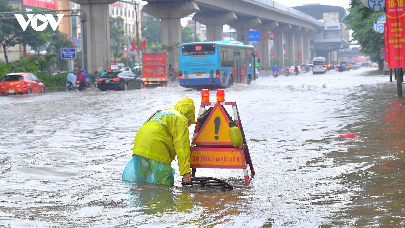Đến chiều tối 7/10, Hà Nội còn những điểm ngập úng nào?