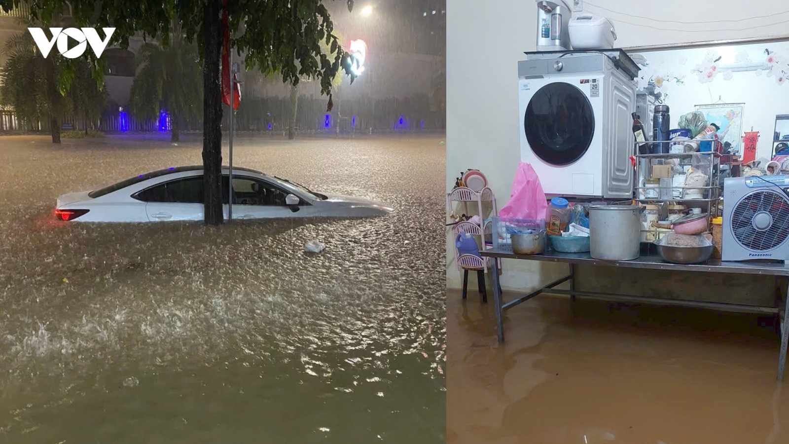 Nước sông Cầu vượt báo động 3, Thái Nguyên ngập sâu trong nước lũ