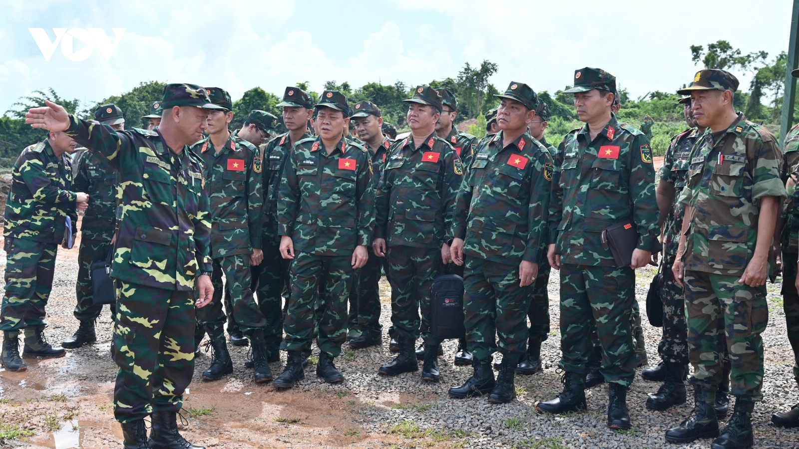 Quân đội Lào - Việt Nam - Campuchia phối hợp diễn tập cứu hộ, cứu nạn sát thực tế