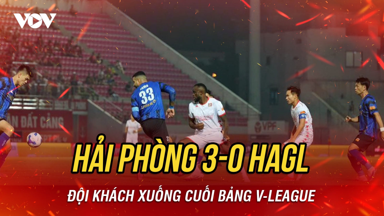 HAGL thua trắng Hải Phòng FC, tụt xuống cuối bảng V-League