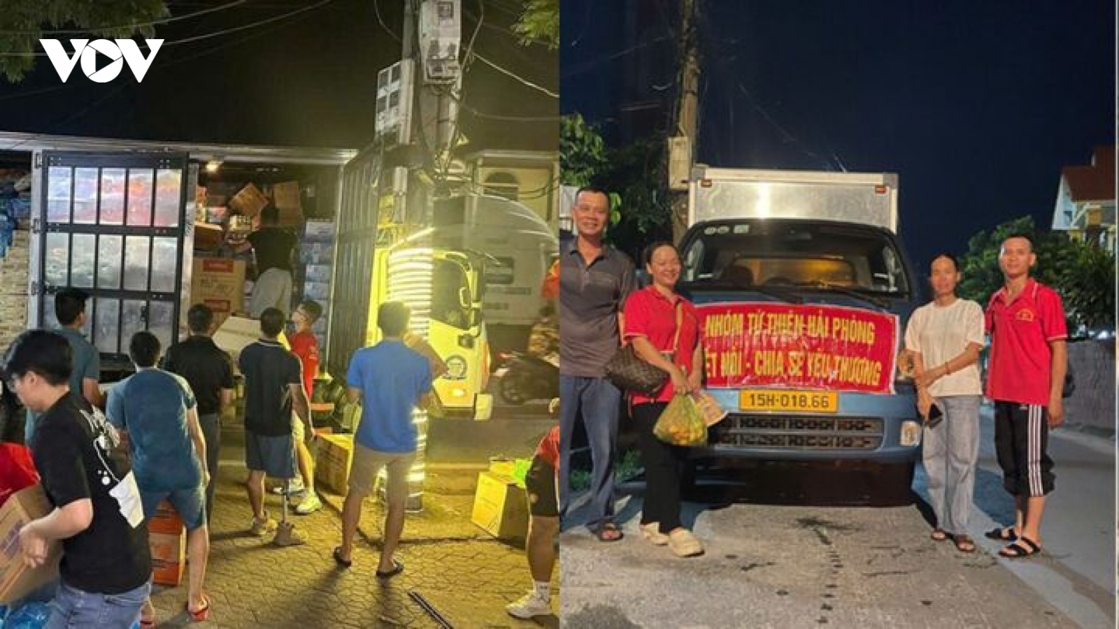 Những chuyến xe cứu trợ, nắm cơm nghĩa tình xuyên đêm đến tâm lụt Thái Nguyên