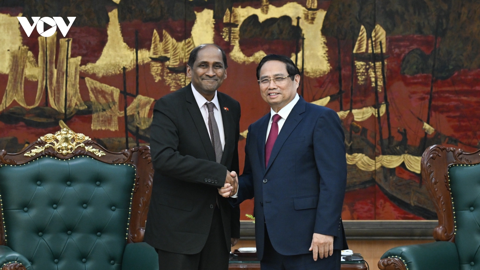 Thủ tướng Phạm Minh Chính tiếp Đại sứ Singapore