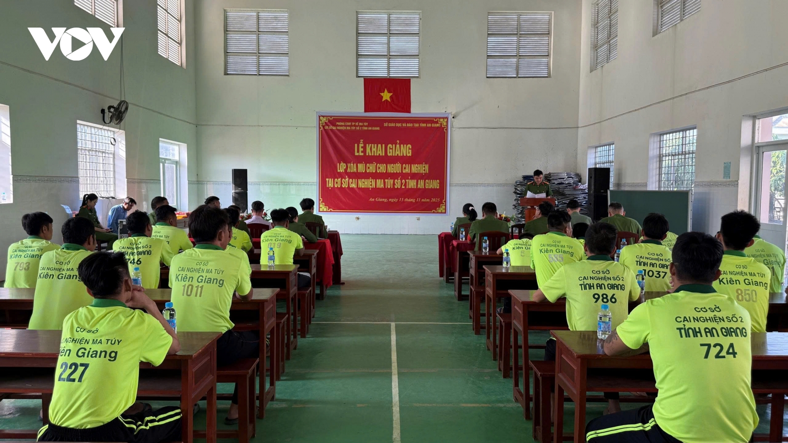 Khai giảng lớp xoá mù chữ cho người nghiện tại Cơ sở cai nghiện ma tuý An Giang