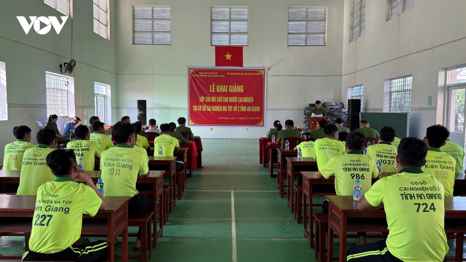 Khai giảng lớp xoá mù chữ cho người nghiện tại Cơ sở cai nghiện ma tuý An Giang