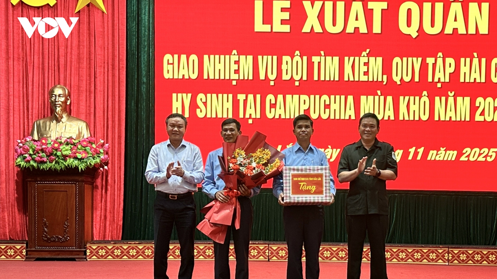 Đội K51 xuất quân thực hiện nhiệm vụ quy tập hài cốt liệt sĩ hy sinh tại Campuchia