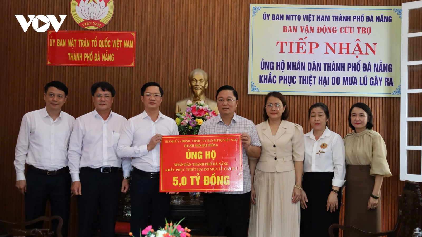 Hải Phòng hỗ trợ Đà Nẵng 5 tỷ đồng giúp khắc phục thiệt hại do mưa lũ.