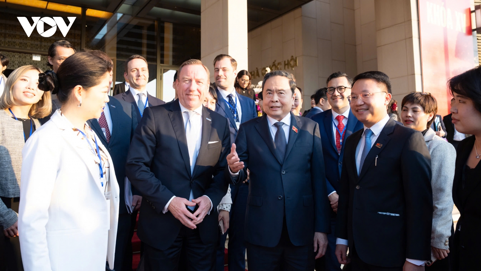 Chủ tịch Quốc hội Trần Thanh Mẫn làm việc với Hội đồng Kinh doanh châu Âu-ASEAN