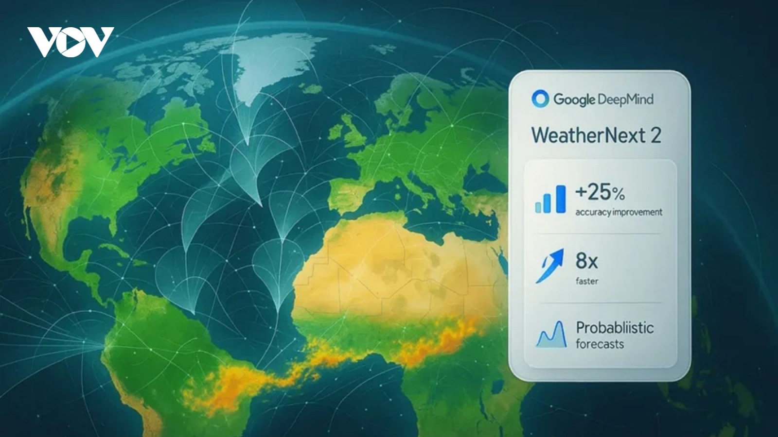 Google ra mắt mô hình AI dự báo thời tiết nhanh và chính xác