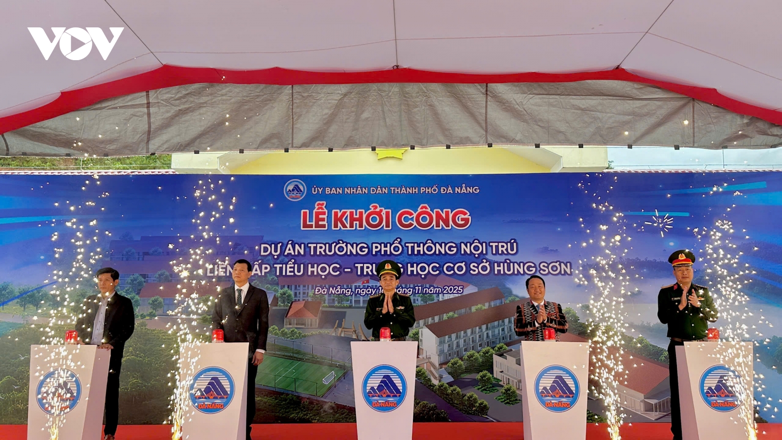 Đà Nẵng đồng loạt khởi công 5 trường học nội trú liên cấp biên giới