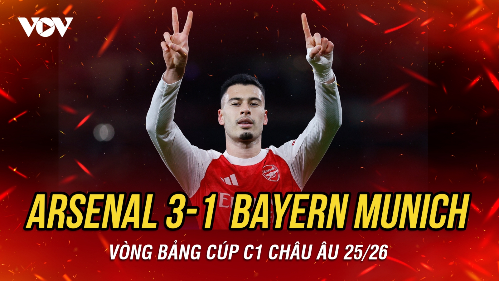 Kết quả cúp C1 châu Âu hôm nay 27/11: Arsenal đánh bại Bayern Munich