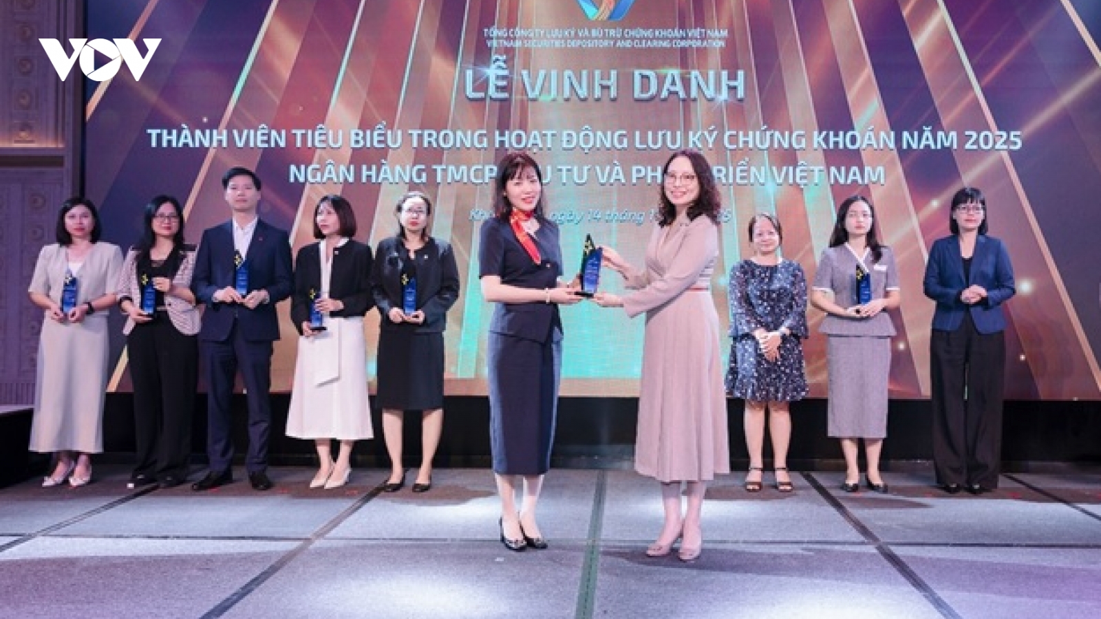 BIDV - Top 10 thành viên tiêu biểu trong hoạt động lưu ký chứng khoán năm 2025