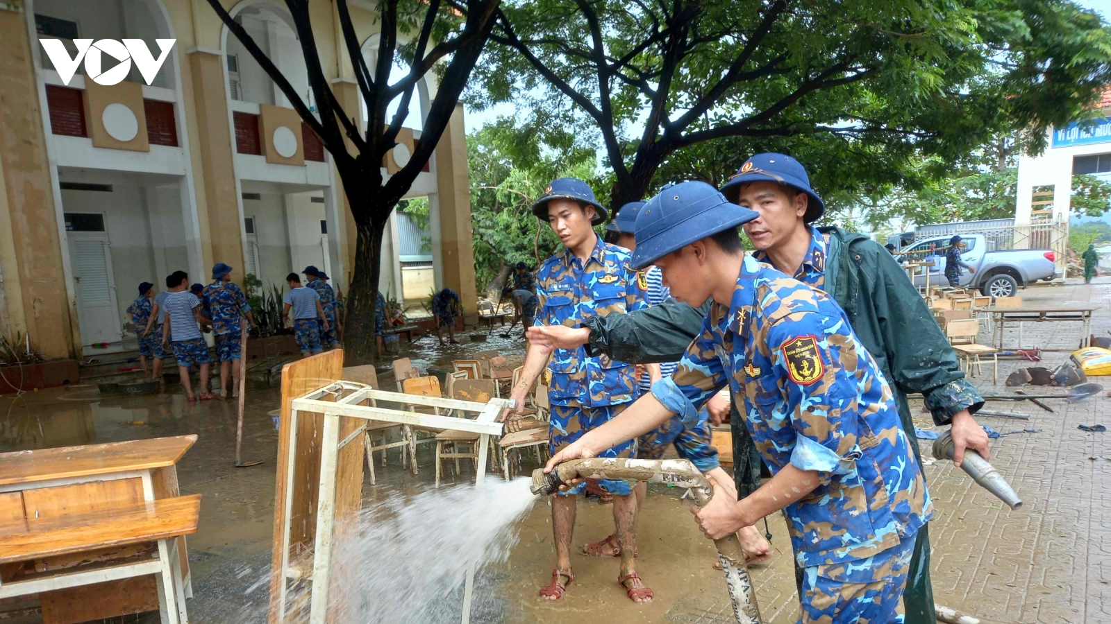 Khánh Hòa sau lũ, nhiều trường đã mở cửa đón học sinh