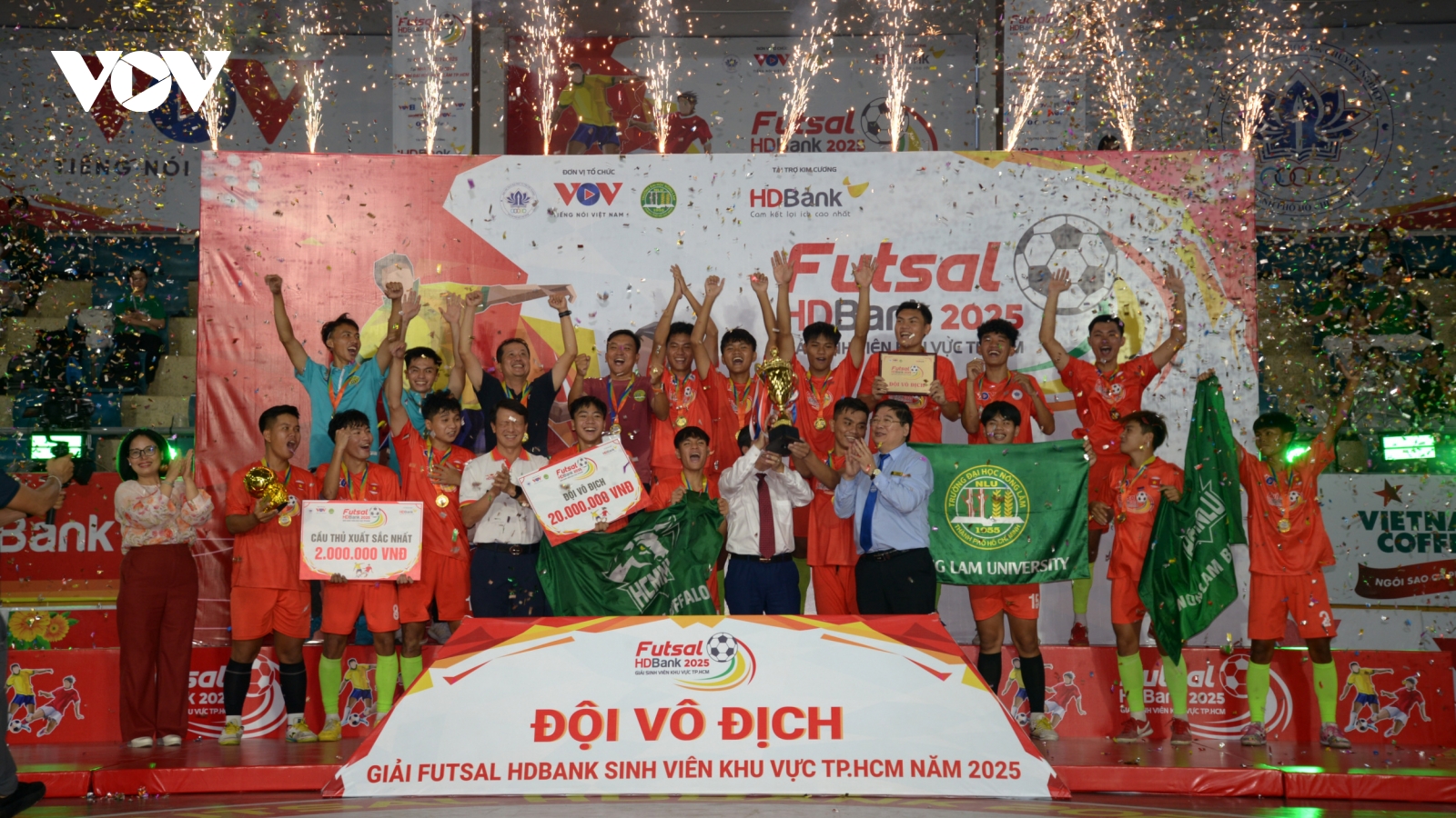Đại học Nông Lâm TP.HCM giành chức vô địch giải Futsal Sinh viên TP.HCM