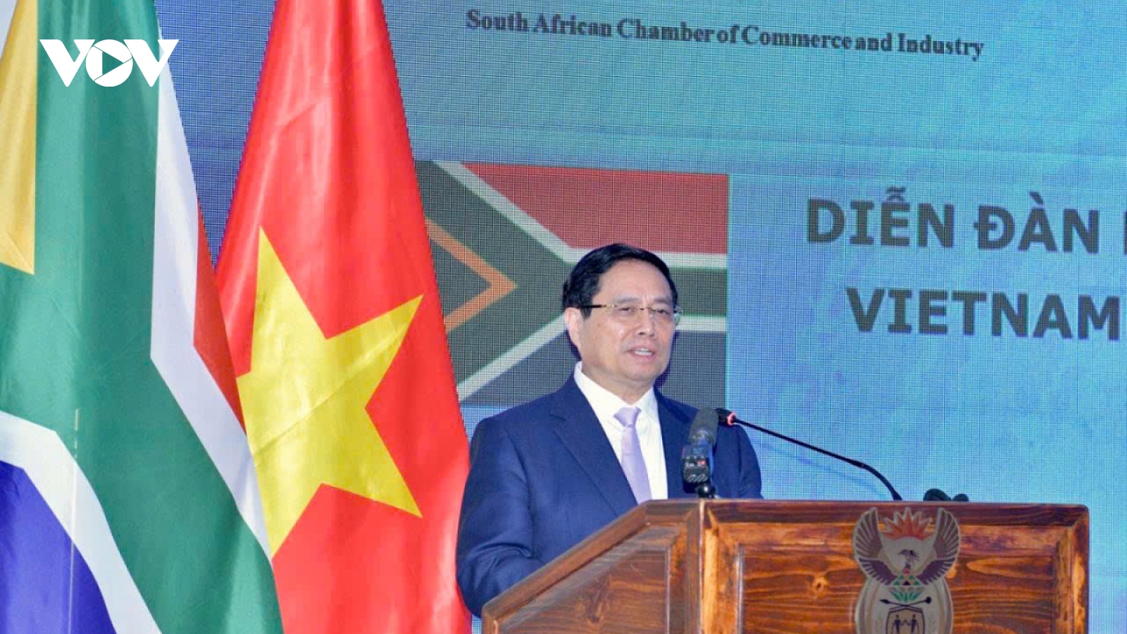 Thủ tướng Phạm Minh Chính dự Diễn đàn Doanh nghiệp Việt Nam - Nam Phi