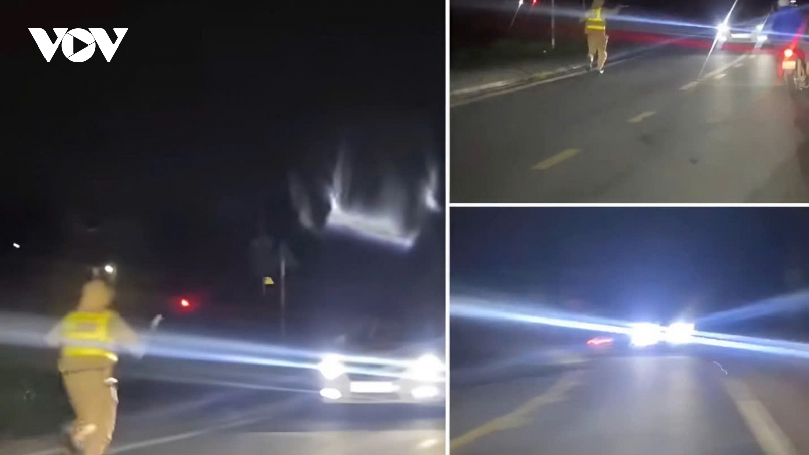 Xử phạt tài xế không chấp hành kiểm tra nồng độ cồn, lái xe lùi xuống ruộng