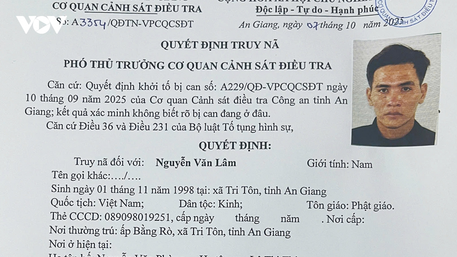 Trinh sát tóm gọn đối tượng bị truy nã