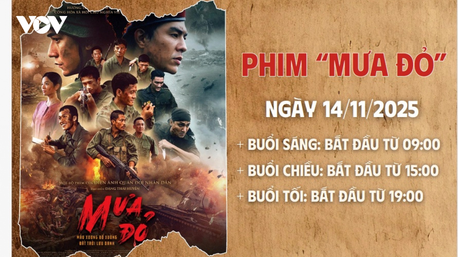 “Mưa đỏ” và “Địa đạo” được chiếu miễn phí phục vụ quân dân Côn Đảo
