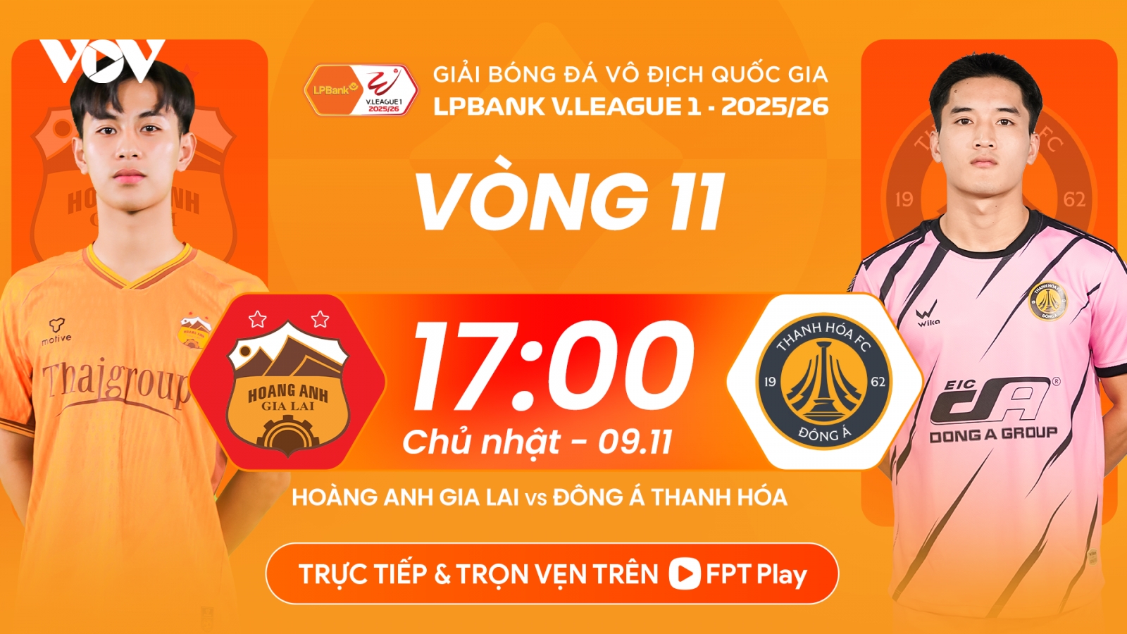 Lùi lịch thi đấu trận HAGL với Thanh Hóa tại vòng 11 V-League 2025/2026