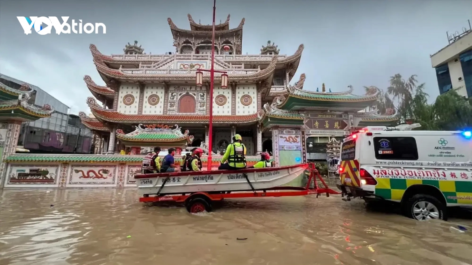 Lũ lụt gia tăng nghiêm trọng, Thái Lan đẩy mạnh sơ tán và cứu hộ tại tỉnh Songkhla