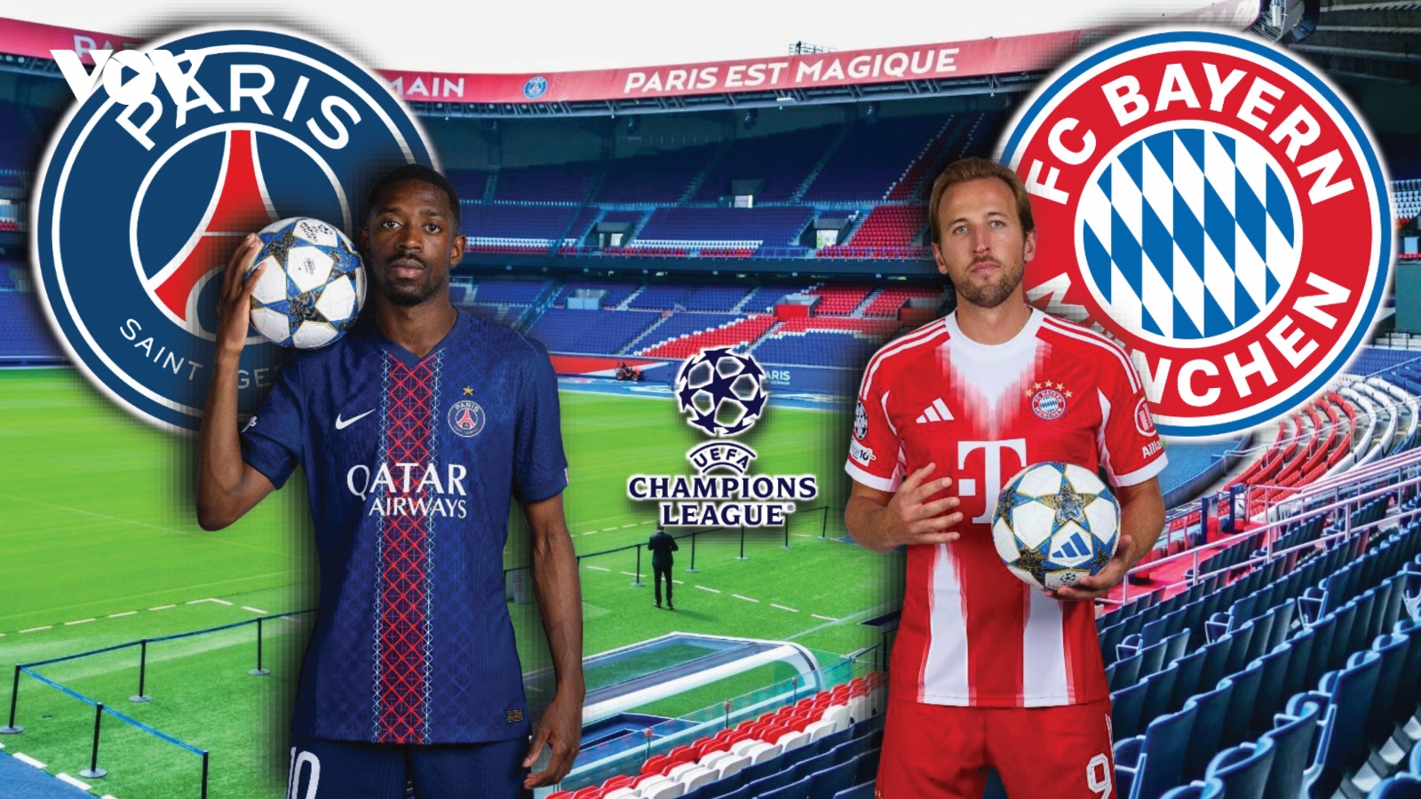 Dự đoán kết quả và đội hình ra sân trận PSG vs Bayern Munich