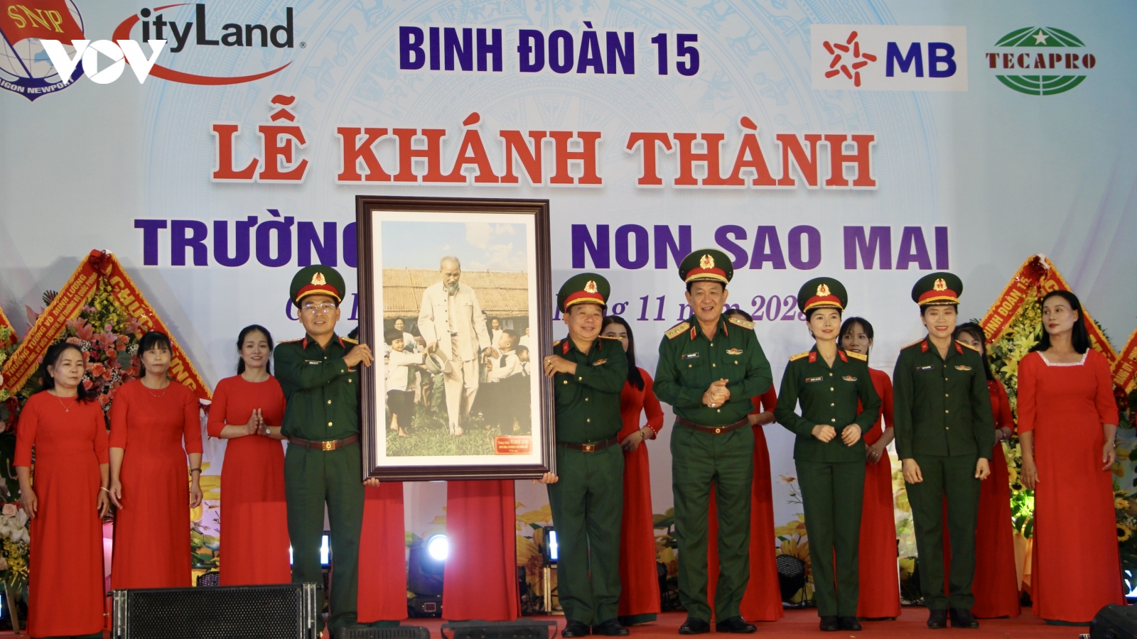 Quân đội xây trường mầm non 20 tỷ đồng tặng học trò vùng biên Gia Lai