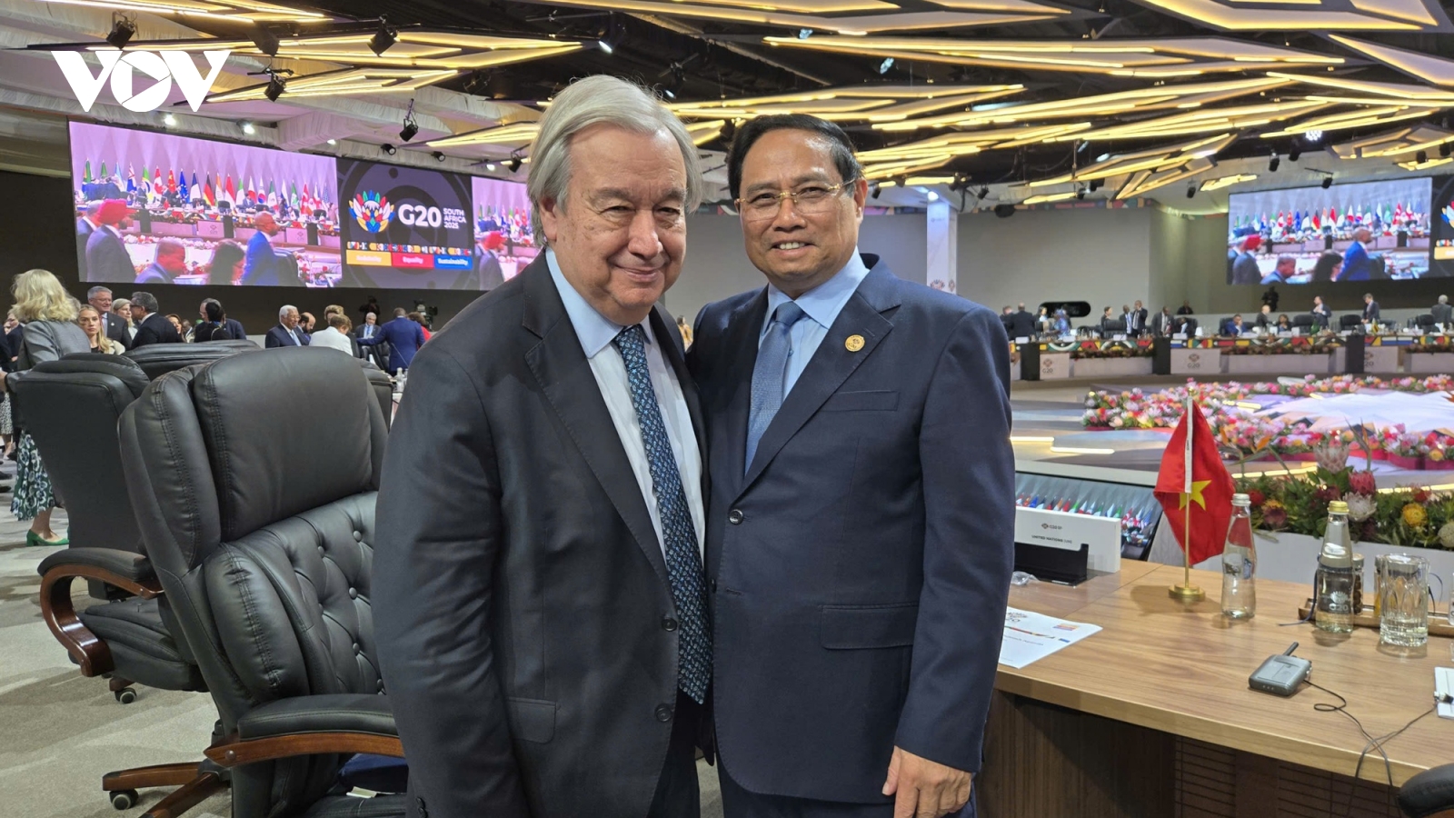 Thủ tướng gặp Tổng Thư ký Liên Hợp Quốc và Thủ tướng Australia