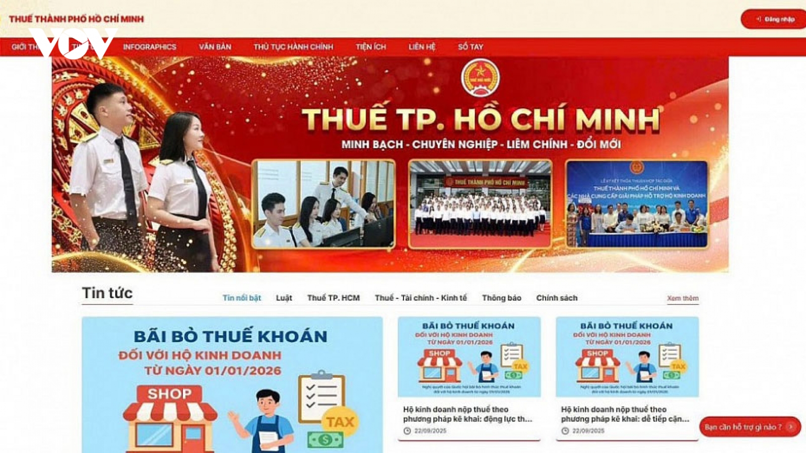 Thuế TP.HCM ra mắt nền tảng số hỗ trợ hộ kinh doanh