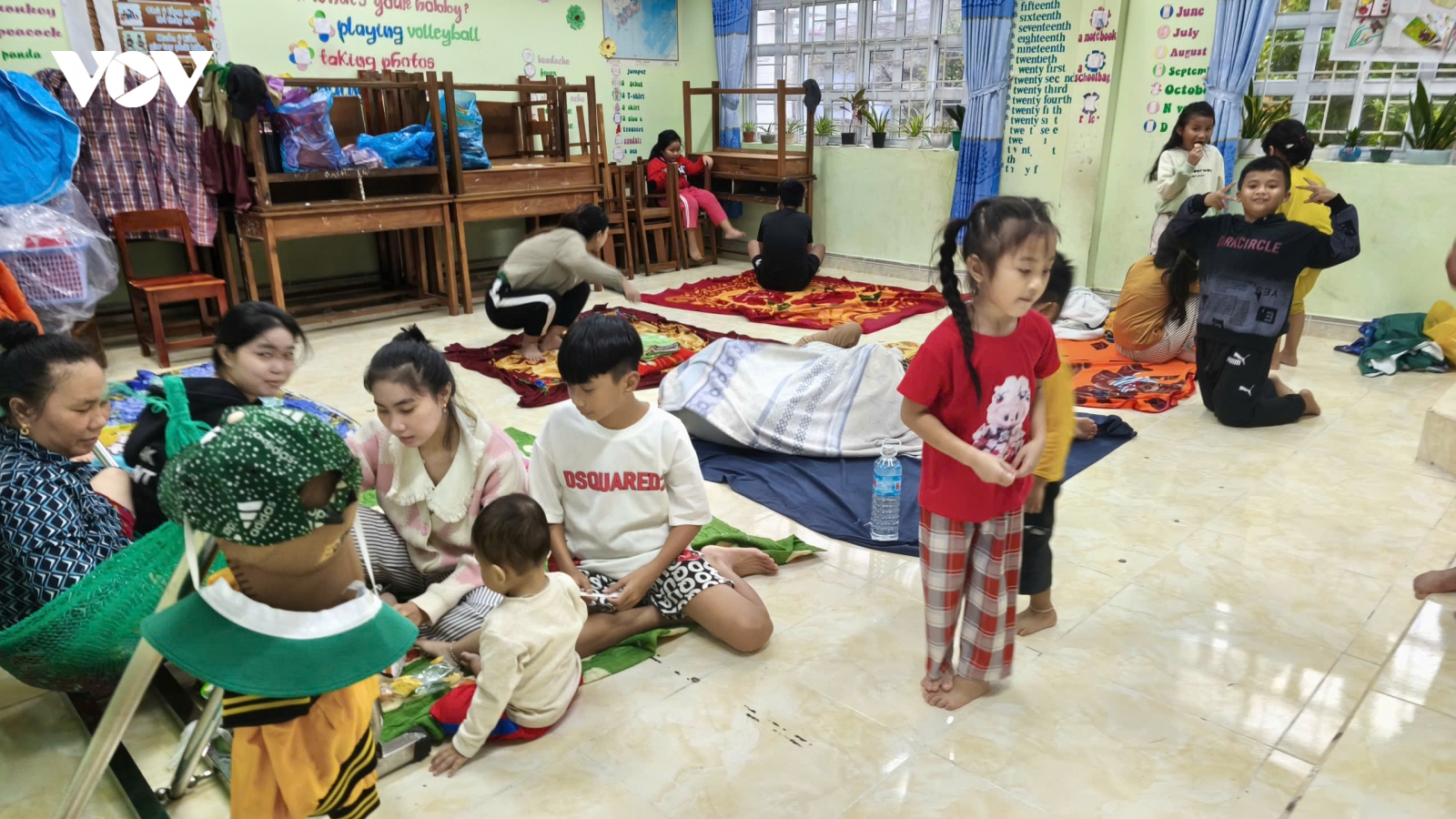 Người dân Đắk Lắk an toàn trong khu trú bão, hậu cần đầy đủ