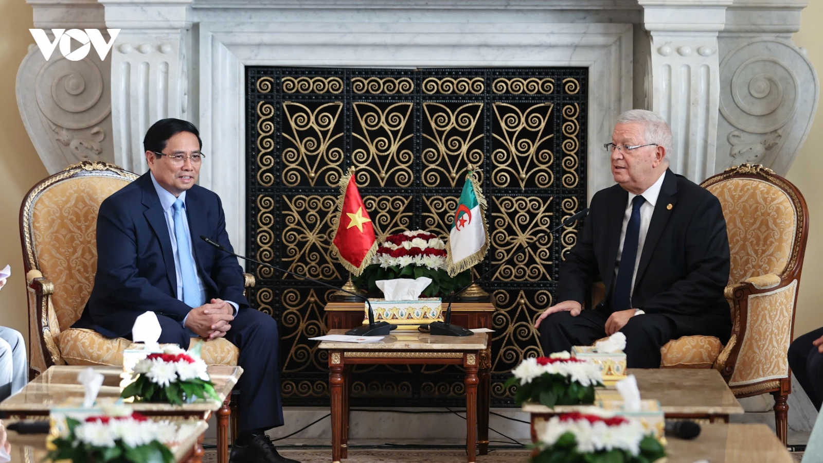Thủ tướng Phạm Minh Chính hội kiến với Chủ tịch Hội đồng Dân tộc Algeria
