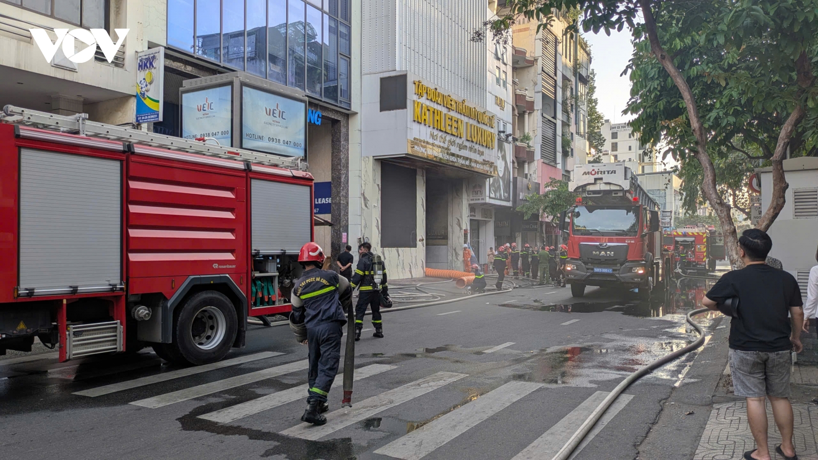 Cháy cơ sở thẩm mỹ ở TP.HCM