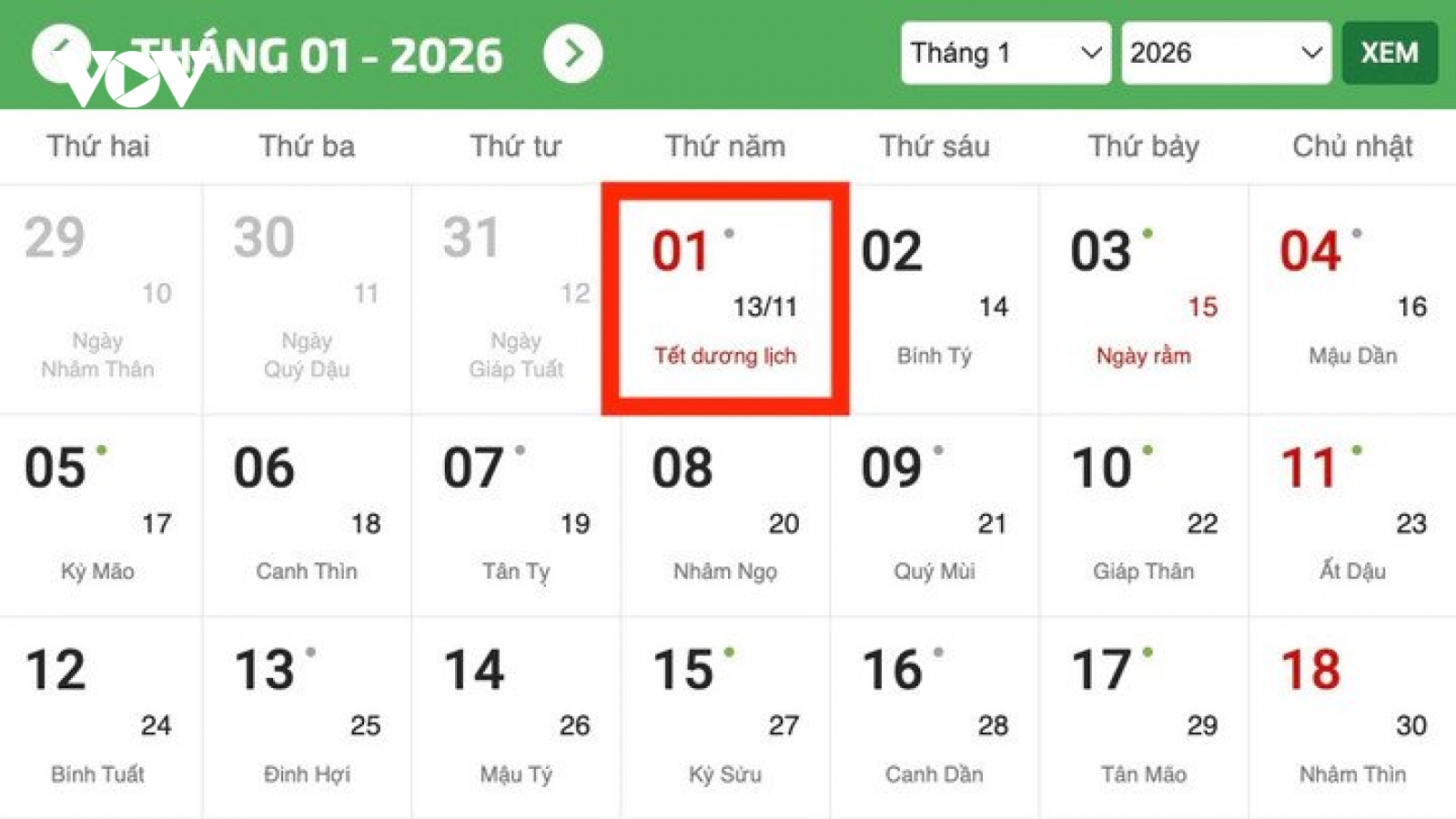 Bộ Nội vụ đề xuất hoán đổi ngày làm việc để nghỉ 4 ngày dịp Tết Dương lịch 2026
