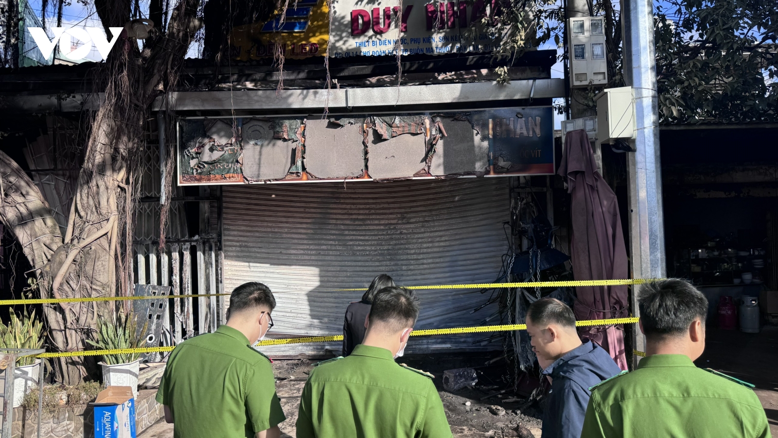 Vụ 4 người chết trong vụ cháy nhà ở Đắk Lắk: Chập điện- không thể mở cửa cuốn