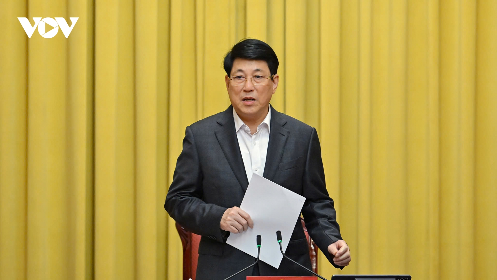 Chủ tịch nước Lương Cường chủ trì giao ban công tác với Văn phòng Chủ tịch nước