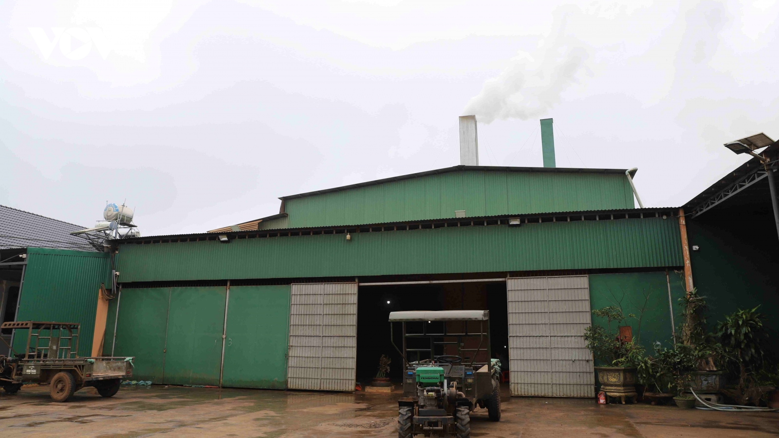 Lò sấy cà phê ở Đắk Lắk hối hả mùa thu hoạch