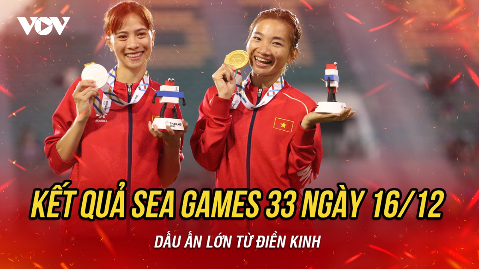 Kết quả SEA Games 33 ngày 16/12: Tâm điểm điền kinh, Futsal nữ vào chung kết