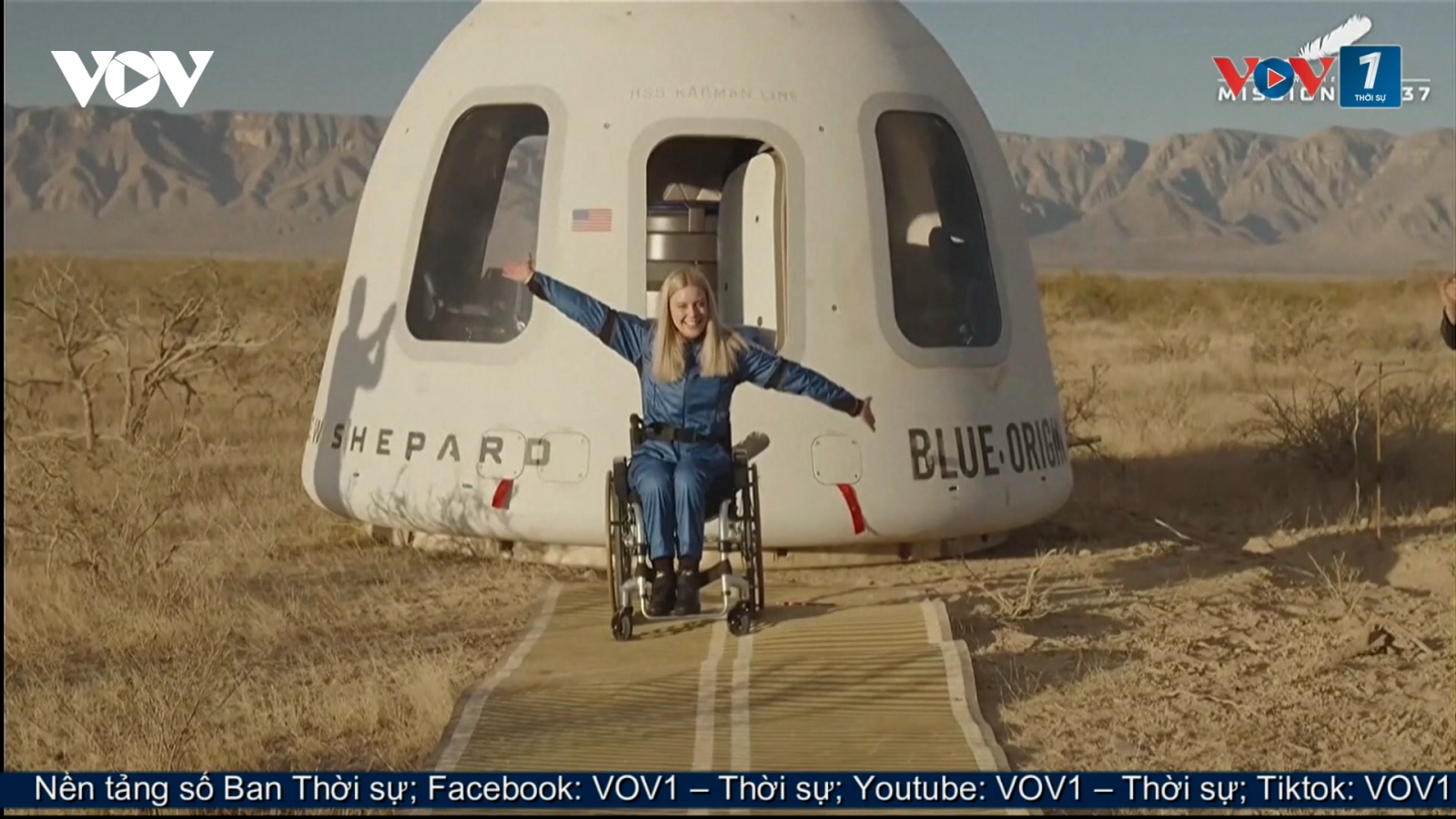 Blue Origin đưa người khuyết tật đầu tiên bay vào vũ trụ