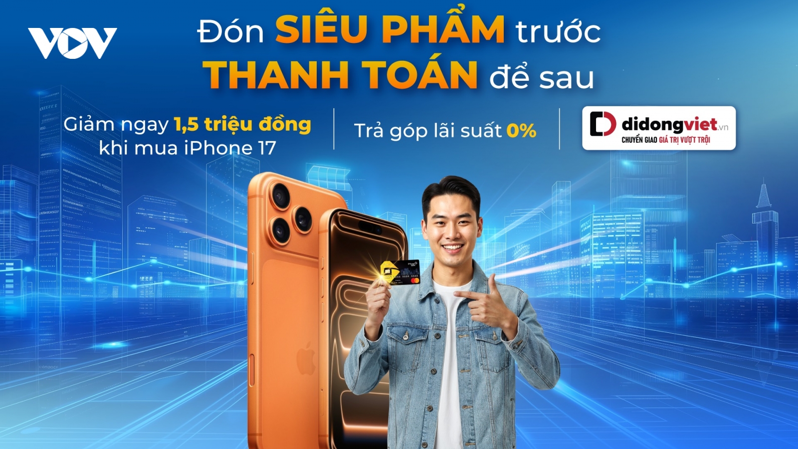 PVcomBank ưu đãi cho khách hàng mua trả góp iPhone 17 bằng thẻ tín dụng