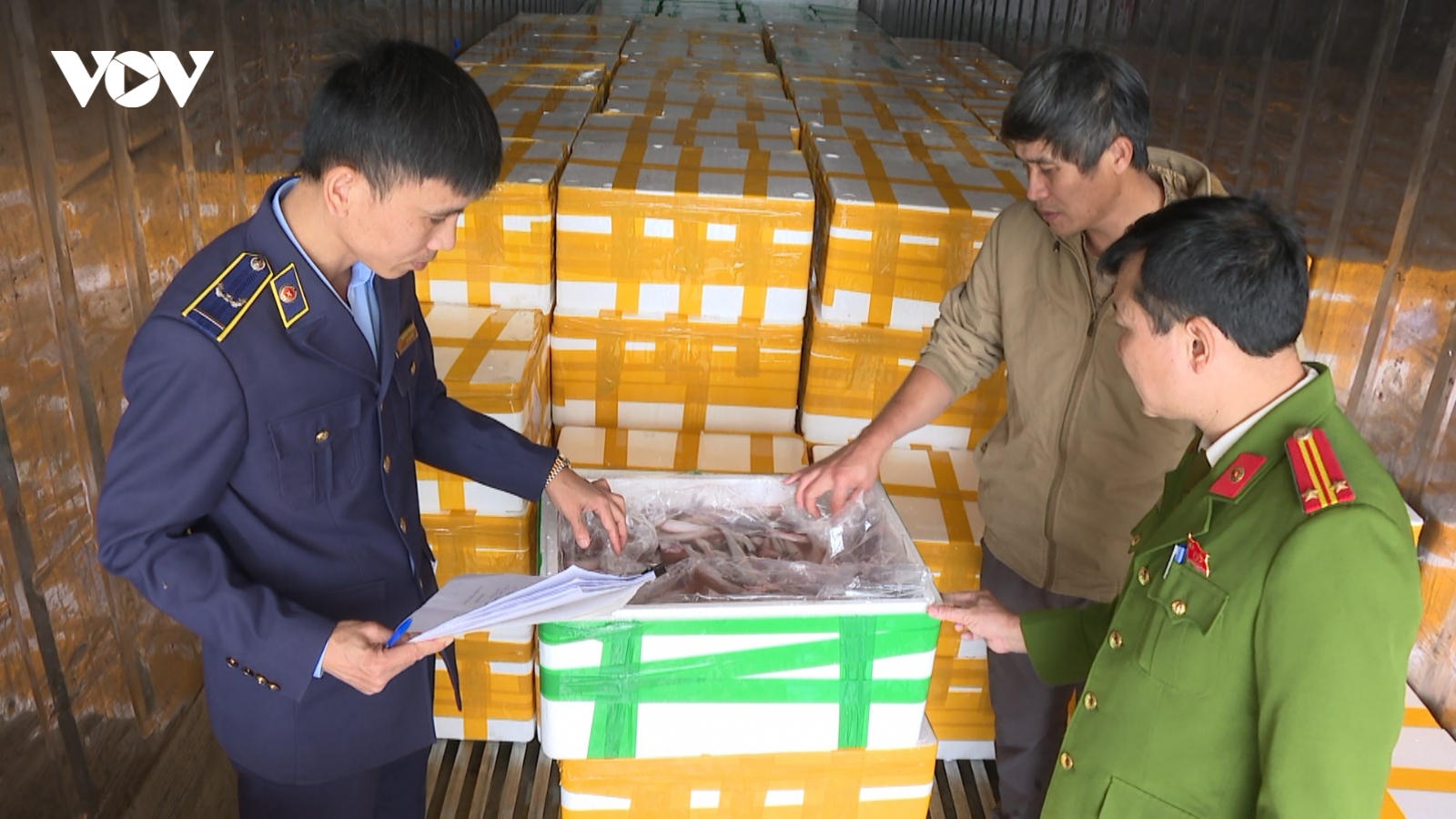 Phát hiện hàng trăm thùng cá khoai ướp formol tuồn vào Thanh Hóa