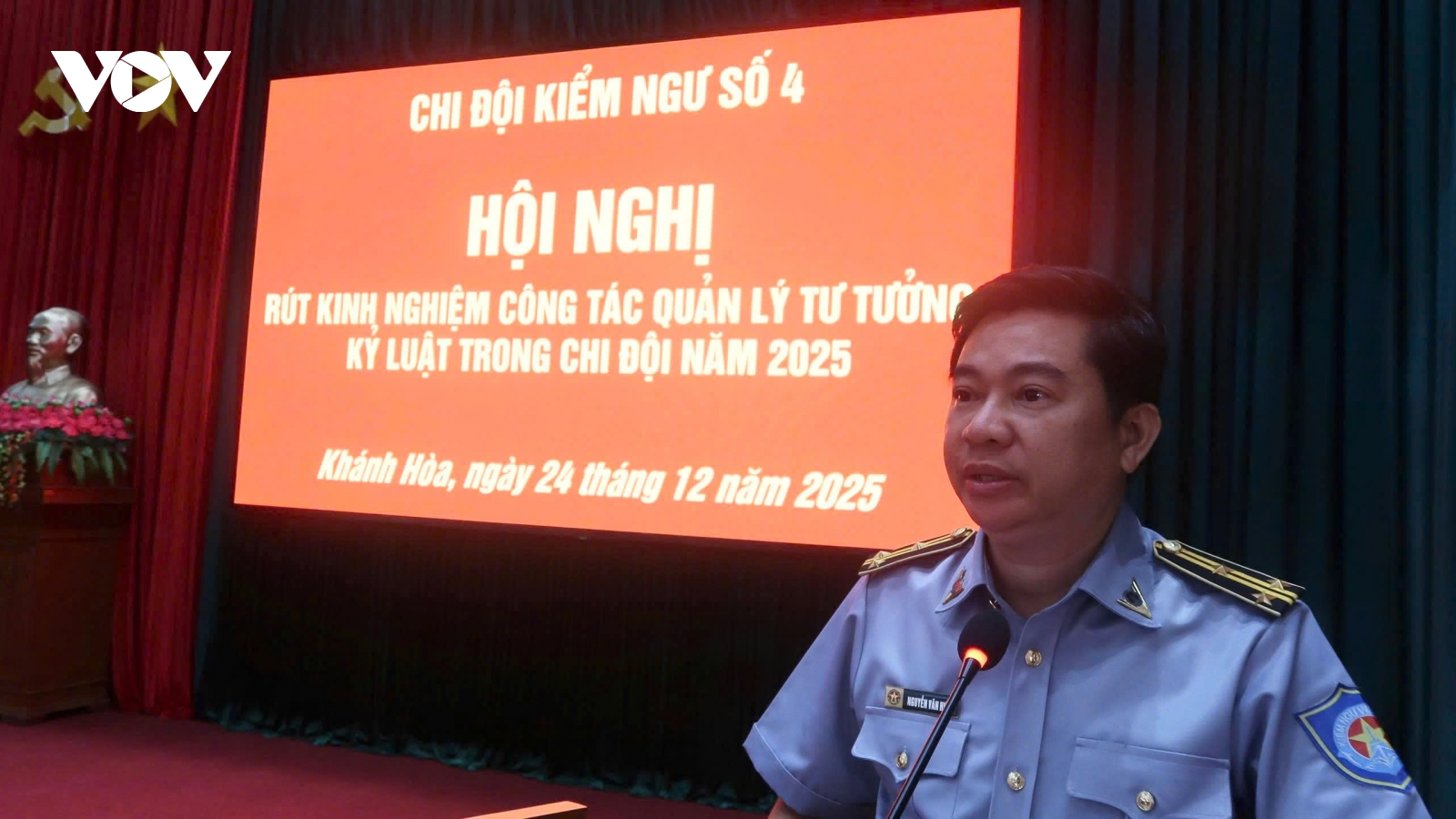 Chi đội Kiểm ngư số 4 thực hiện tốt công tác quản lý tư tưởng, kỷ luật năm 2025