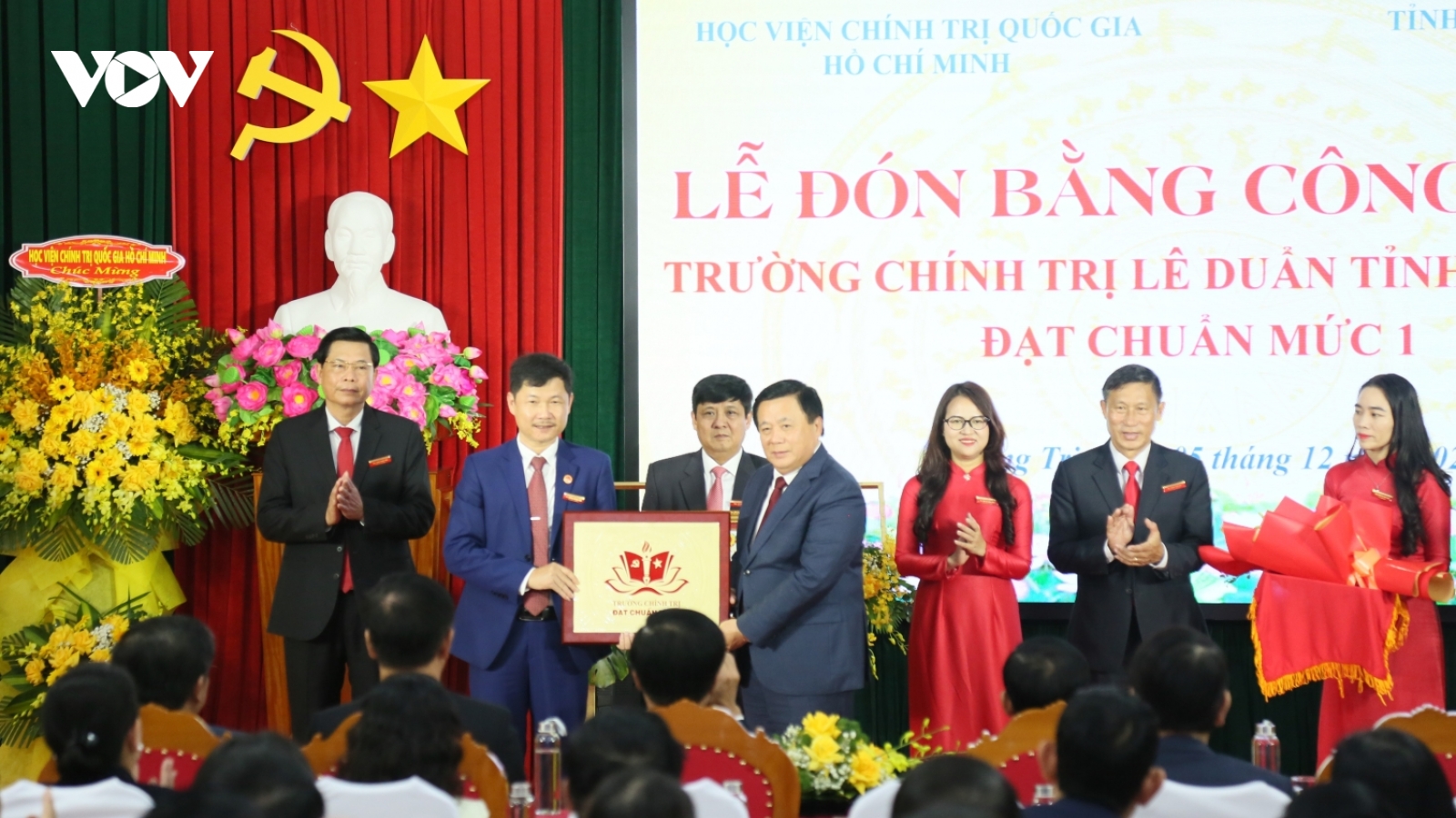 Trường Chính trị đầu tiên trong cả nước đạt chuẩn mức 1 sau sáp nhập