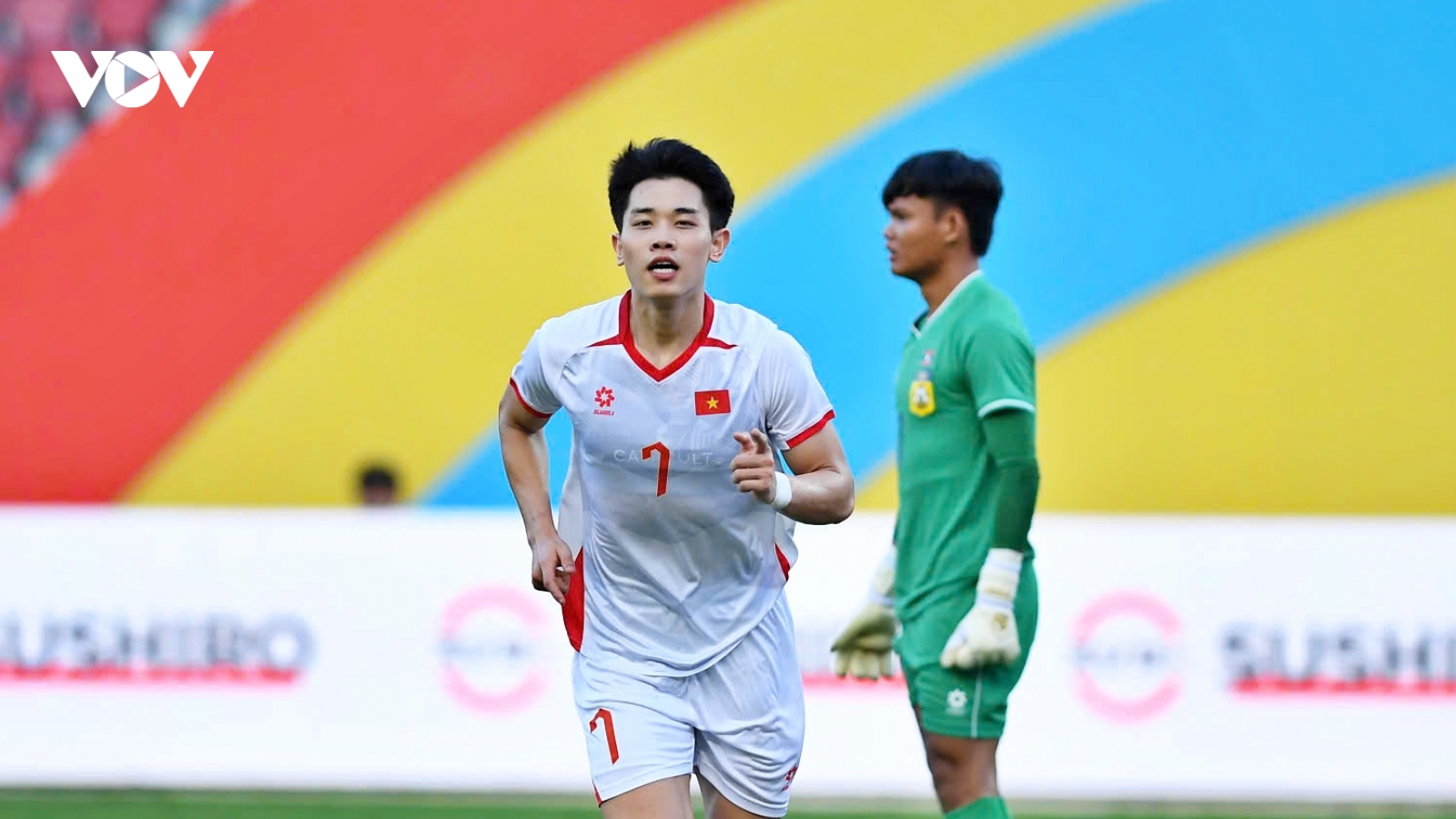 Đình Bắc rực sáng, U22 Việt Nam đánh bại U22 Lào ở SEA Games 33