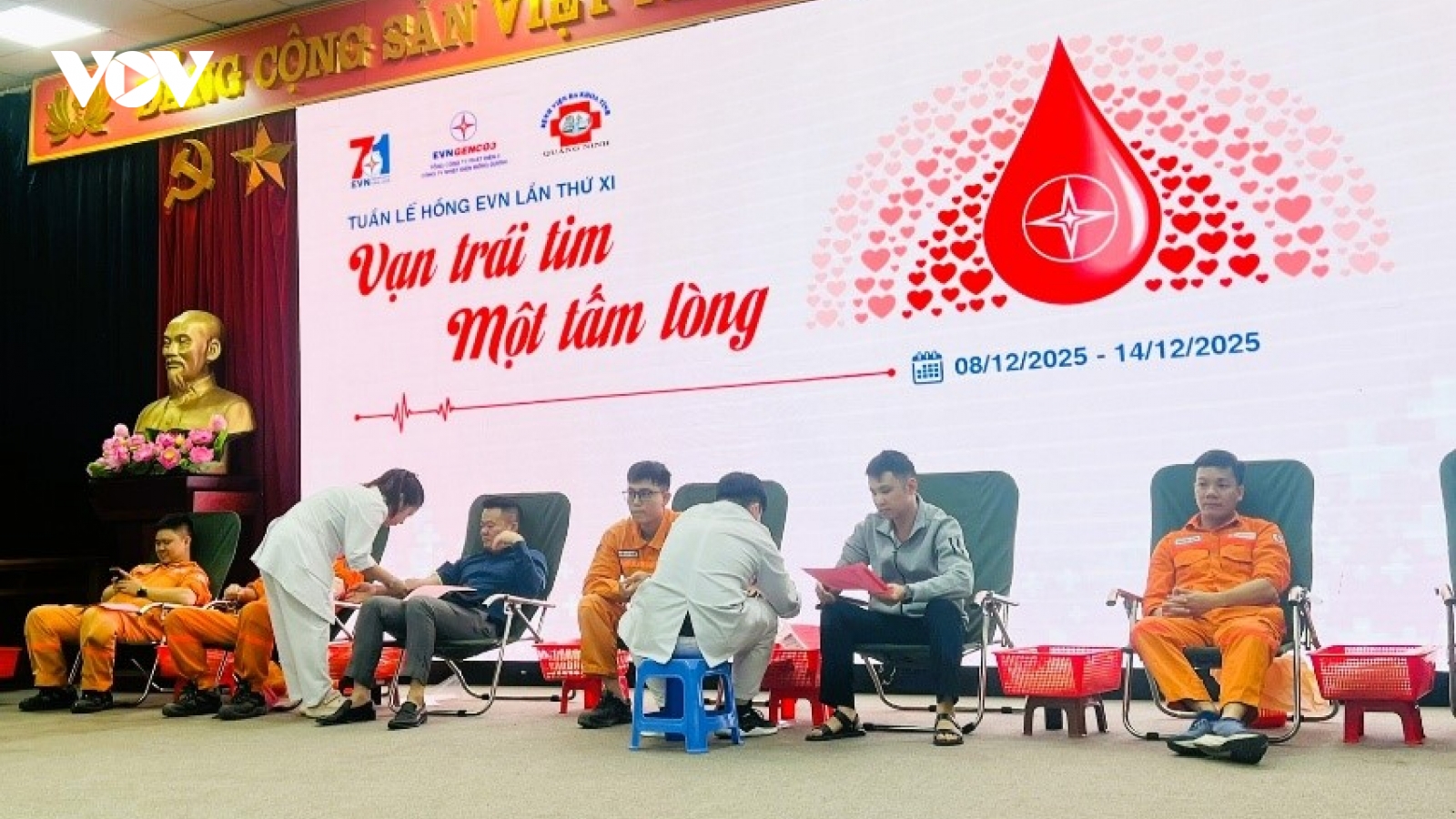 EVNGENCO3 hưởng ứng Tuần lễ hồng EVN lần thứ XI với 400 đơn vị máu hiến tặng