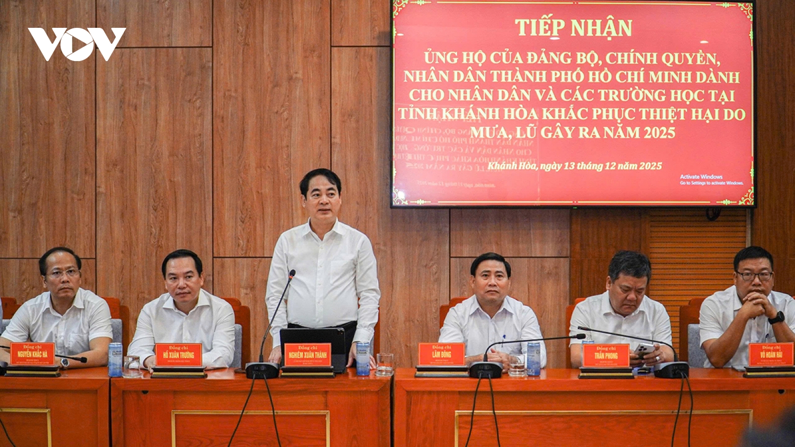 TP.HCM tiếp tục hỗ trợ Khánh Hòa hơn 57 tỷ đồng khắc phục thiên tai