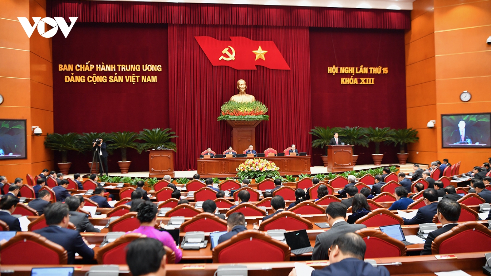 Toàn cảnh khai mạc Hội nghị Trung ương lần thứ 15, khóa XIII
