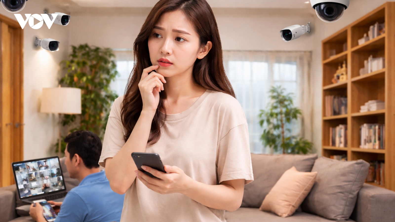 Mới cưới hơn 20 ngày, tôi hoảng hốt phát hiện chồng lắp 5–6 camera giám sát vợ