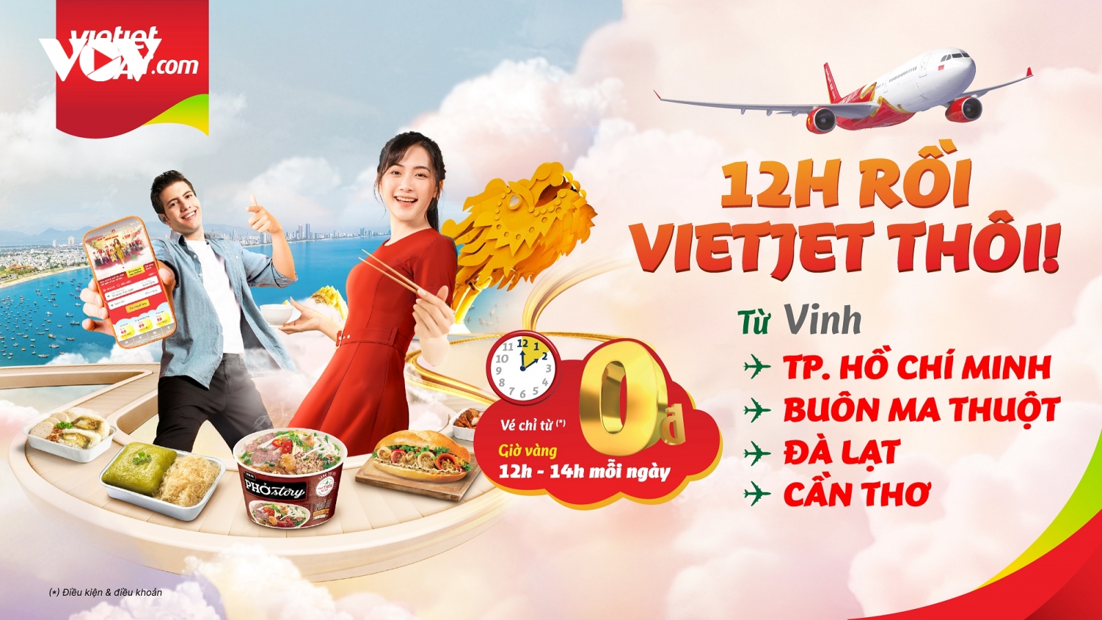 Bay cùng Vietjet đến Vinh: Đón mùa đoàn viên tận hưởng giá vé chỉ 0 đồng