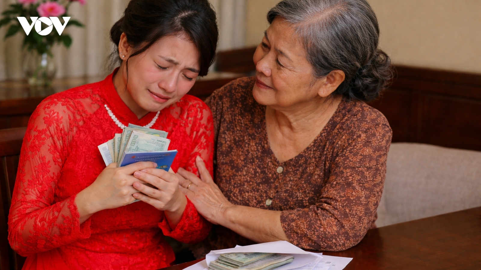 Mẹ chồng giữ tiền mừng cưới, tôi từng oán trách nhưng bật khóc khi biết sự thật